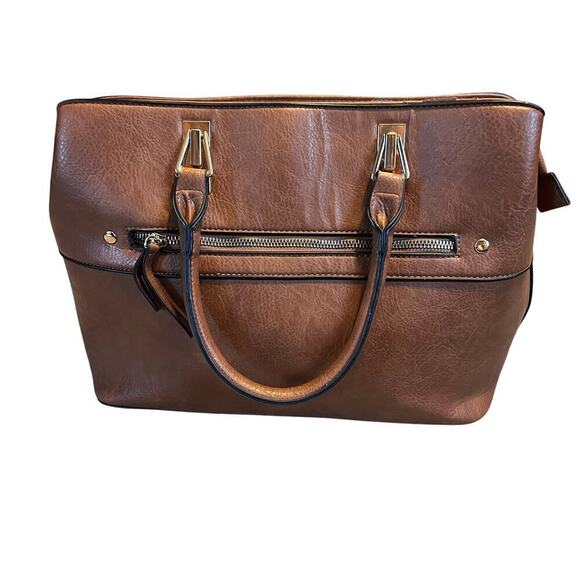 unknown Handbags - Mathew & Julian Brown Handbag. Outside and Inside Zip Pockets.  2 Flaws as shown